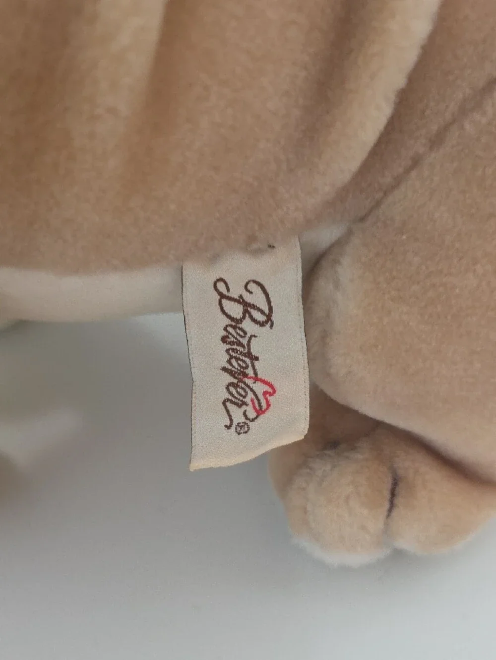 Bestever Plush Bulldog Toy - Tan, Cream, Pink